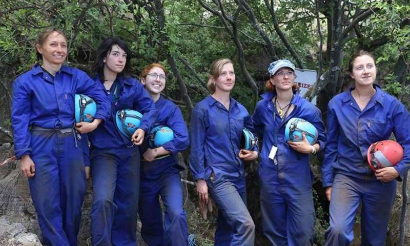 These are the women who excevated the bones of homo naledi from the Rising Star cave.