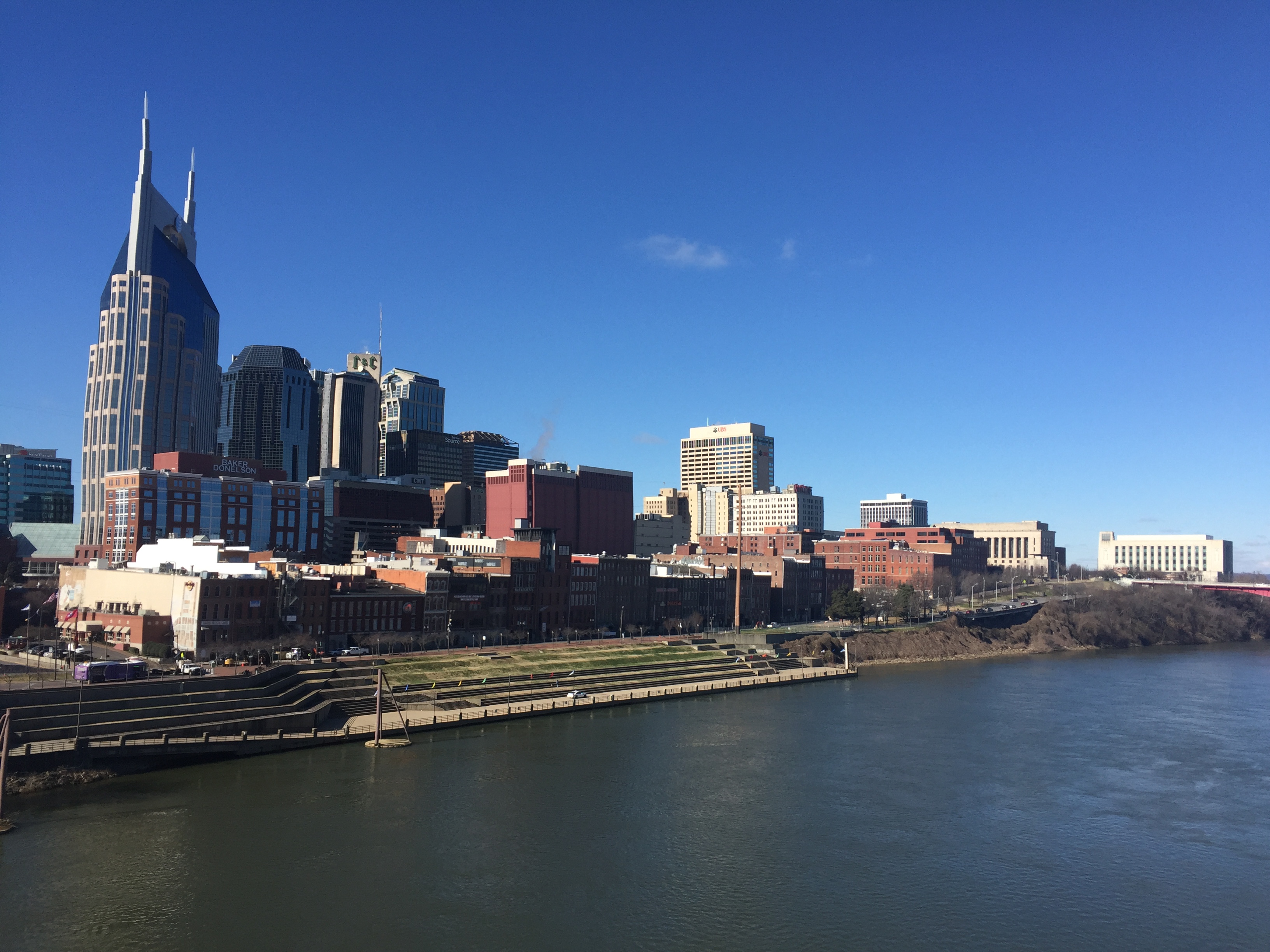 Nashville riverfront, 2016
